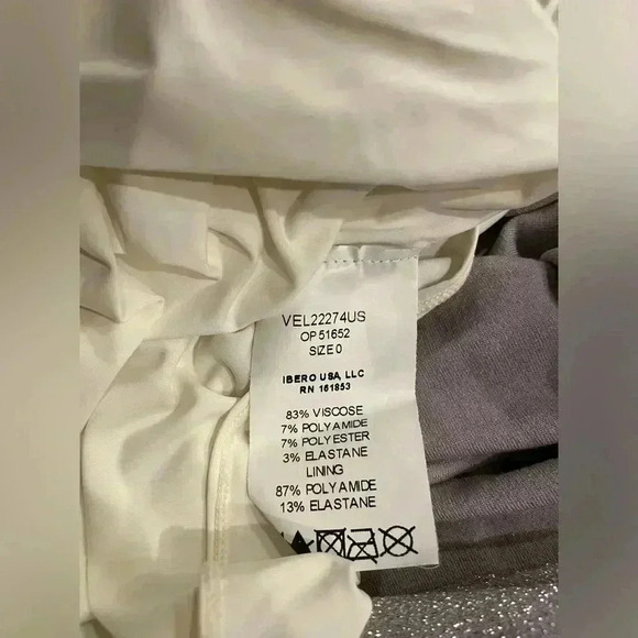 PATBO Cut-Out Lurex Maxi Dress 0 XS NWT Silver Sparkle Gown Shimmering Strappy - Picture 11 of 12